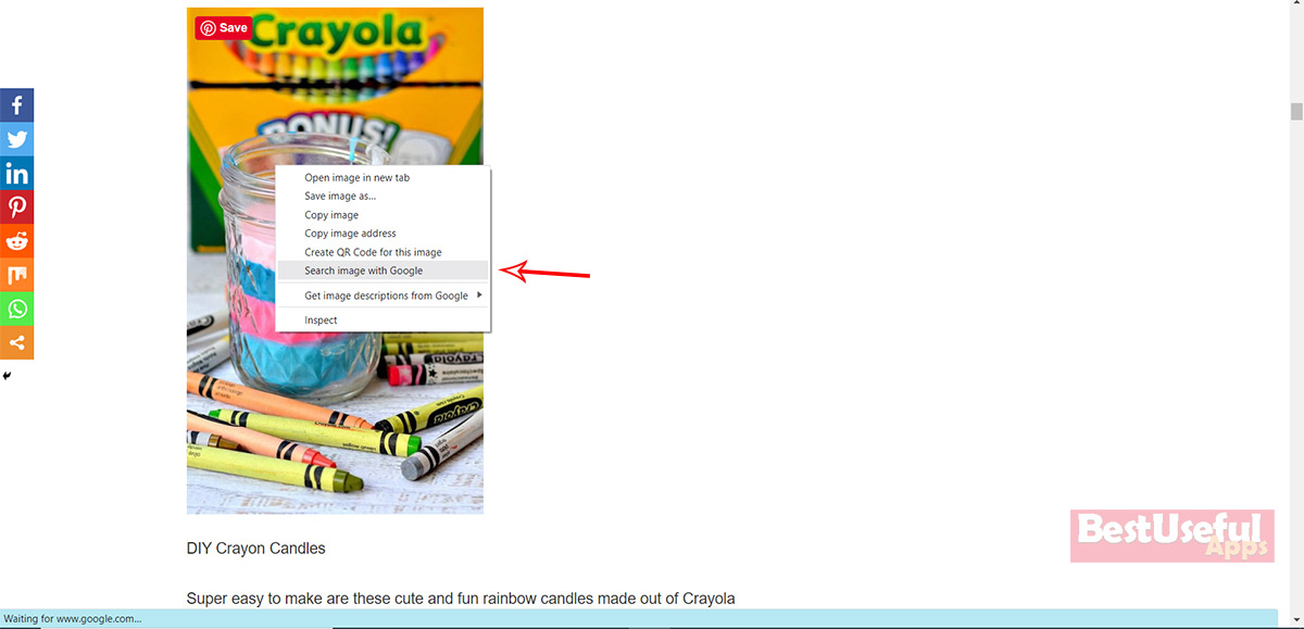 Search image with google lens