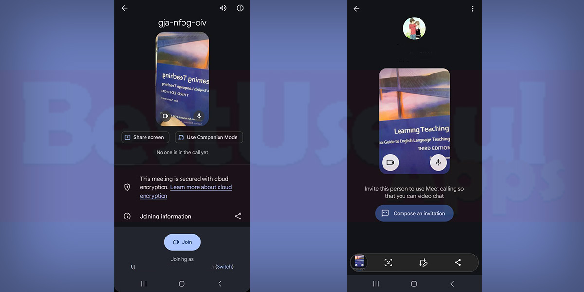 stop mirroring in google meet on phone
