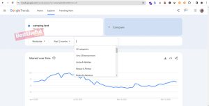 changing categories in google trends
