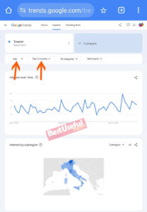 country in google trends