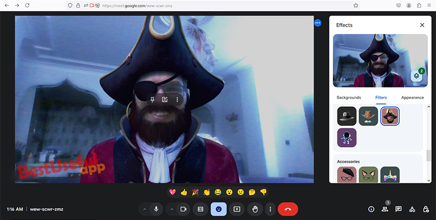 How to Use Filters on Google Meet App?