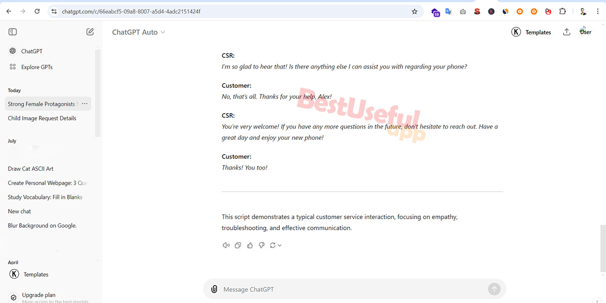 A customer calls to complain1