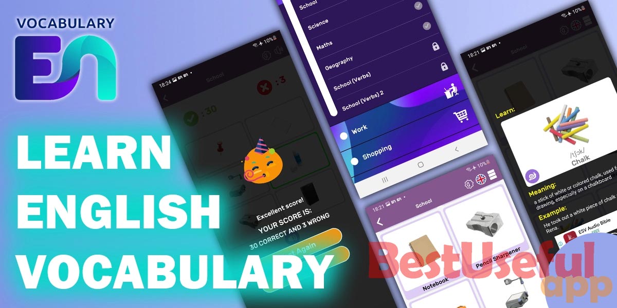 Learn English vocabulary