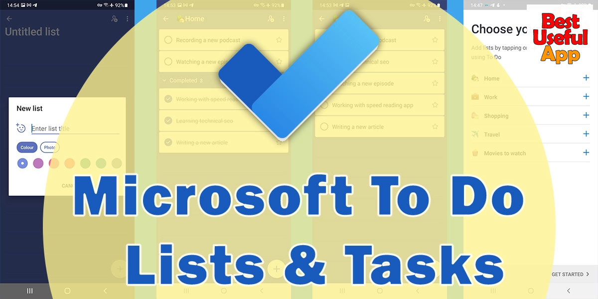 Microsoft To-Do Lists & Tasks